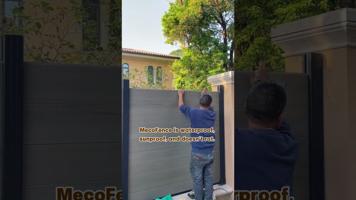 Upgrade The Fence for Your Garden! #wpc #mexytech #backyard #yard #fence #install #garden