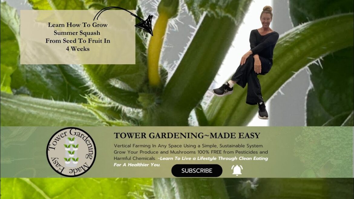 Tower Gardening- Made Easy- 3-4 Weeks To Fruiting Vegetables~ Subscribe Now & Learn How...