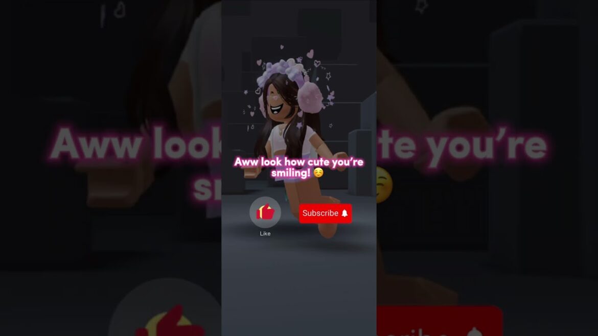 You need to smile more! 💗🥺🤭  #roblox #trending #robloxshorts #viral