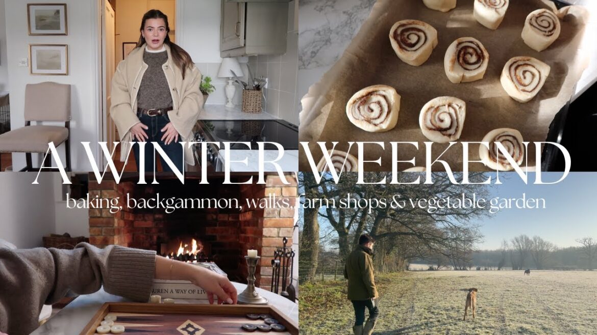 A WINTER WEEKEND / FARM SHOP, VEGETABLE GARDEN, CINNAMON ROLLS & FROSTY WALKS / LAUREN GRACE