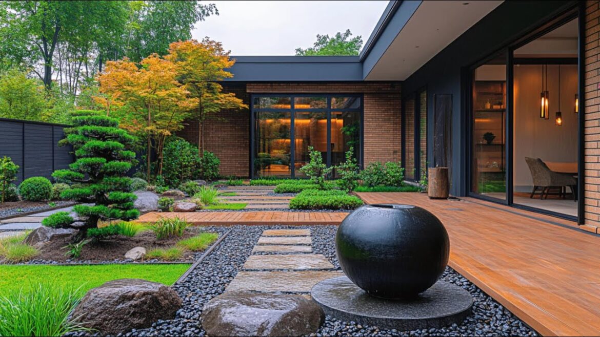 Modern Japanese-Inspired Garden Design | Serene Backyard with Tranquil Water Feature – 4DX DESIGN Modern Japanese-Inspired Garden Design | Serene Backyard with Tranquil Water Feature - 4DX DESIGN