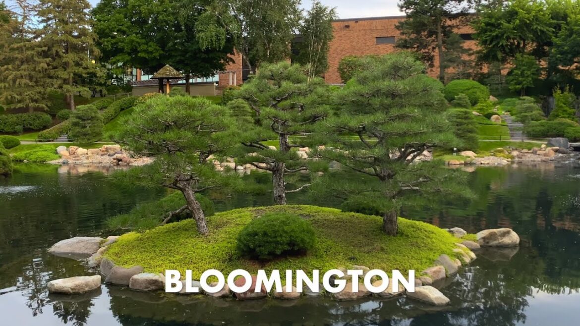 [4K] Walking Minneapolis Normandale Japanese Garden - Sunset Walk - 2024