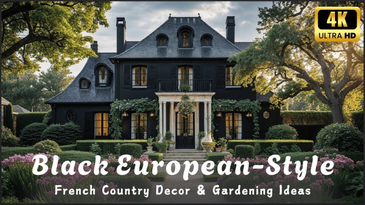 Modern Black European-Style House: Modern French Country Decor & Gardening Ideas 2025 Modern Black European-Style House: Modern French Country Decor & Gardening Ideas 2025