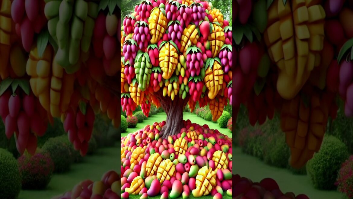 method of planting and propagating mango fruit trees from seeds. #gardening #shorts #reels