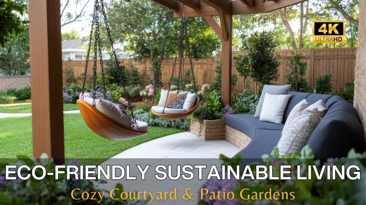 Eco-Friendly & Sustainable Living: Single-Story Village House Designs with Courtyard & Patio Gardens