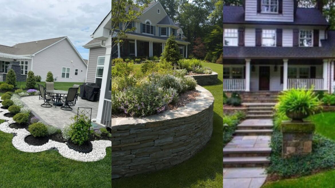 Farmhouse Front Yard landscaping ideas | Garden land Beautiful Small Front Yard landscaping ideas