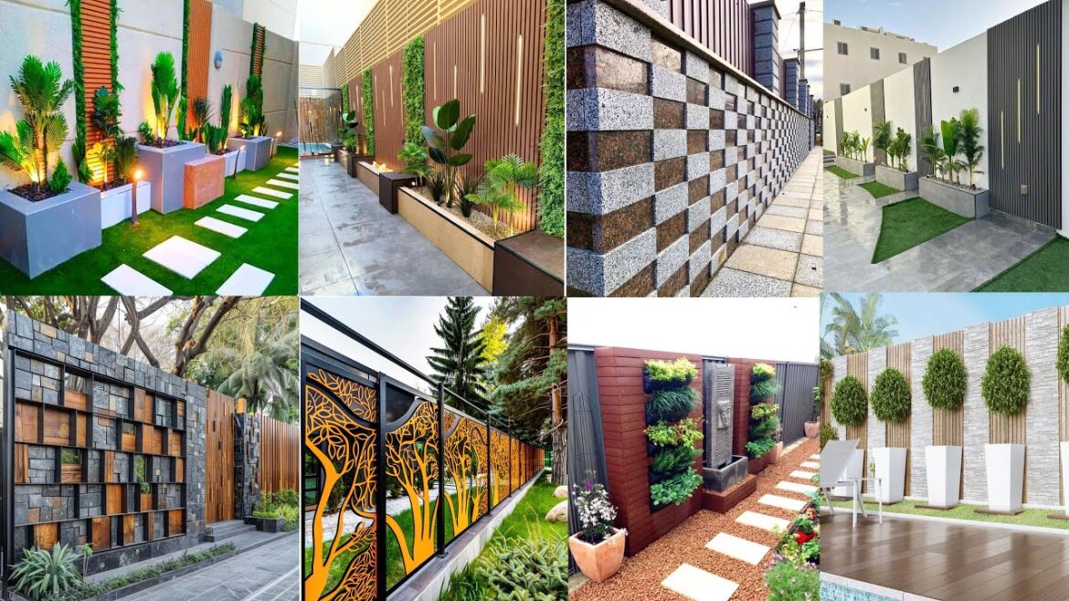 Garden design ideas 2025 Garden Fence design ideas modern | Garden Backyard Wall  interior design