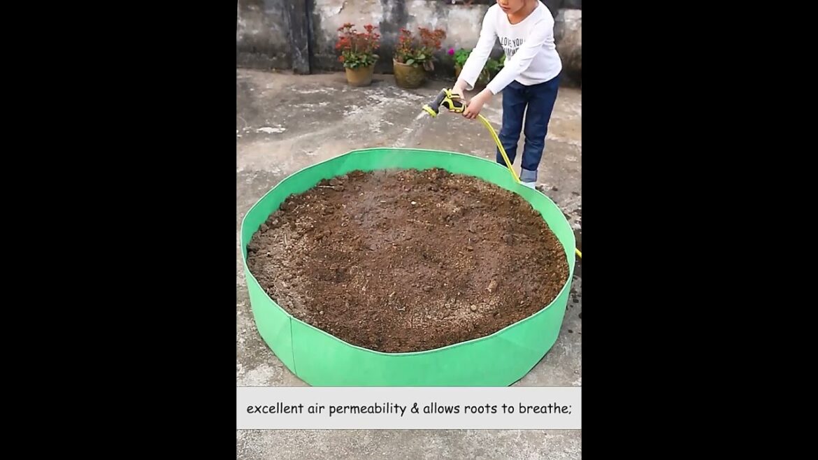 Custom 2mm Large Geen Fabric Raised Planting Bed Grow Bag Vegetable Raised Garden Bed#growbag