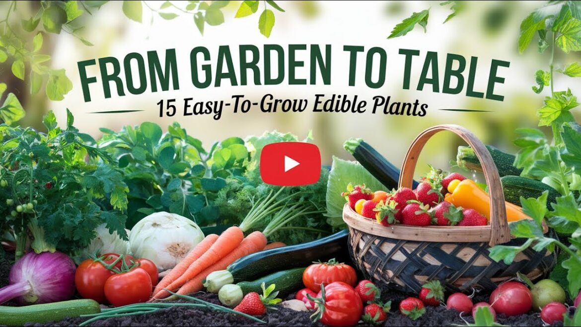 From Garden to Table: 15 Easy-to-Grow Edible Plants