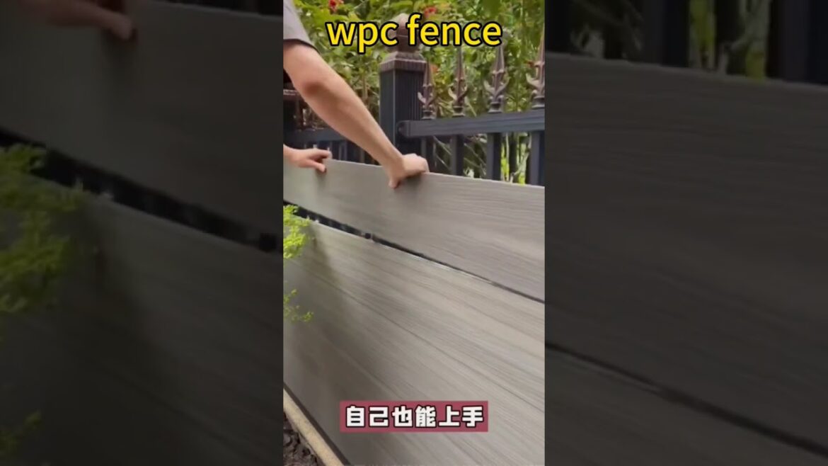 Custom wpc fence, construction fence, garden supplies #wpcfence