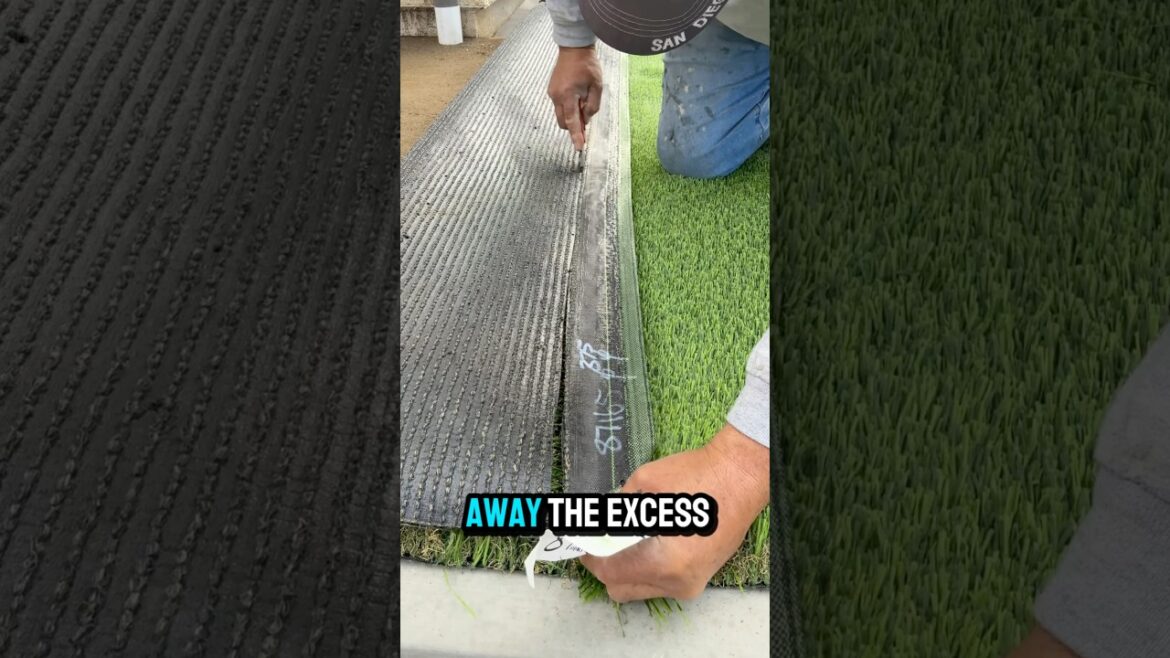 How to Trim Turf to Perfection #turfwork #turfinstallation #working