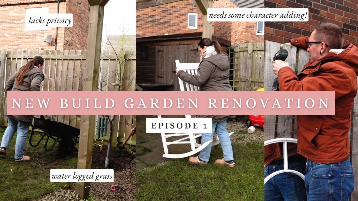 NEW BUILD GARDEN RENOVATION | getting started, our plans, removing a raised bed | ep 1