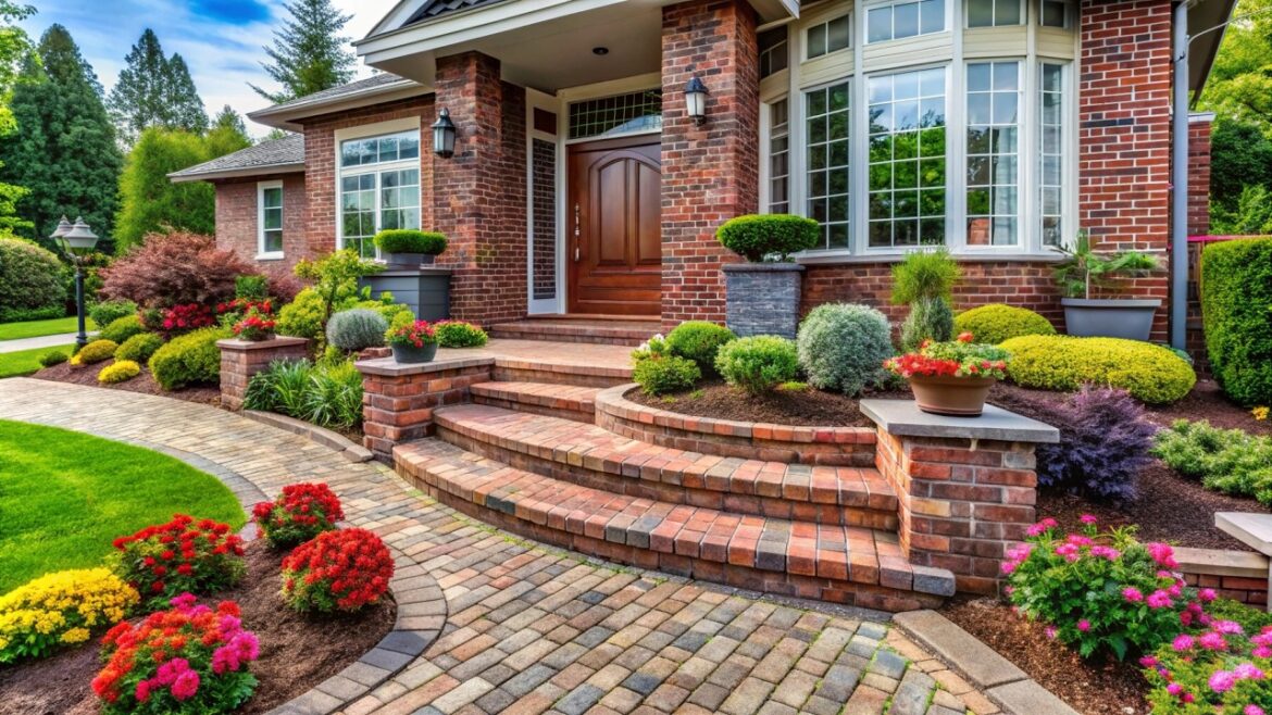 100 Front Yard Brick Landscaping Ideas | Spruce Up Your Outdoor Space