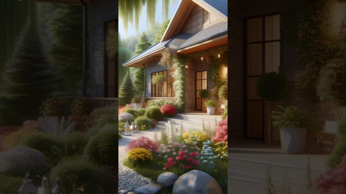 Enchanting Garden Design with Tranquil Pond and Lush Greenery Enchanting Garden Design with Tranquil Pond and Lush Greenery