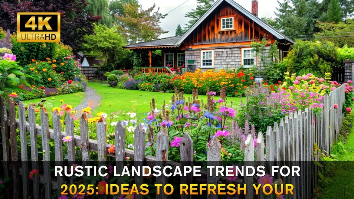 Rustic Front Yard Landscape 2025: Beautiful Country Garden Ideas