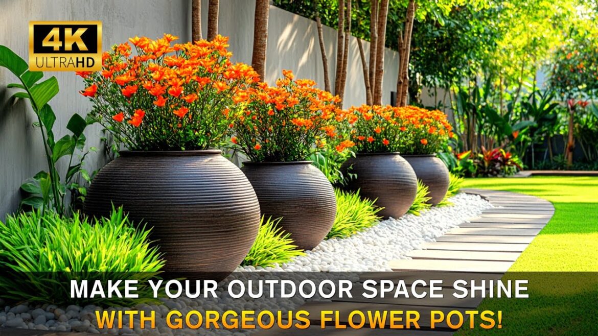 Outdoor Flower Pot Ideas: Stunning Garden Landscapes with Beautiful Pots for 2025