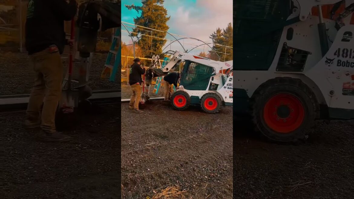 30x100 build day 1-3. #greenhouse #garden #flower #farming #farm