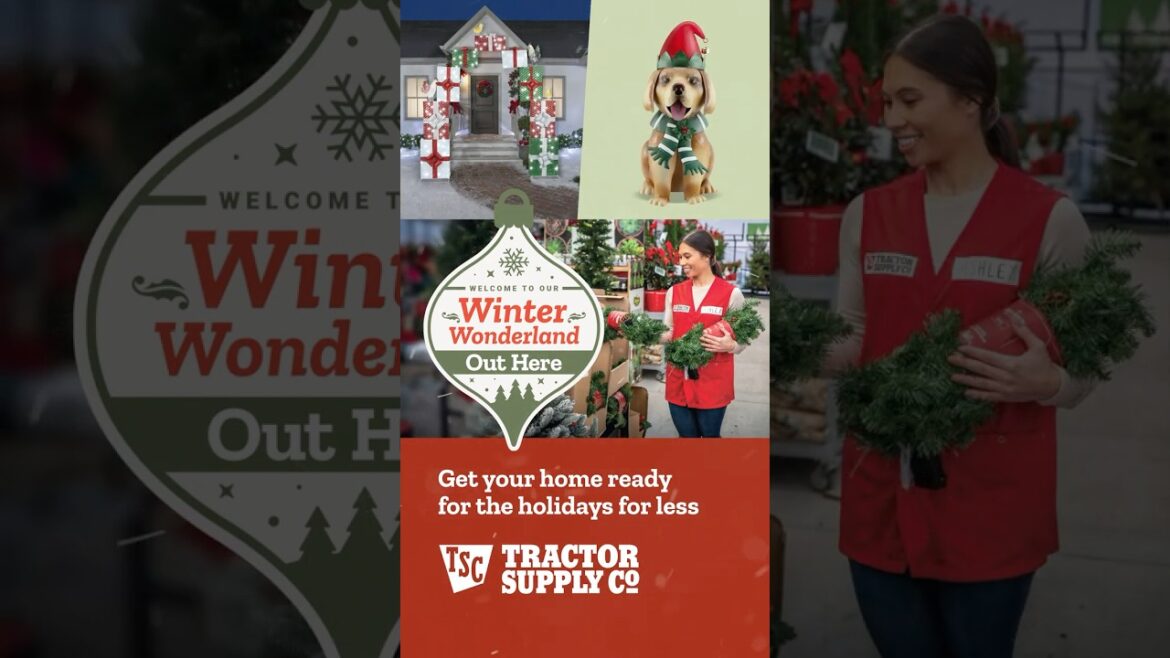 Holiday Garden Center at Tractor Supply #gardencenter #holidaydecor #christmasdecorations