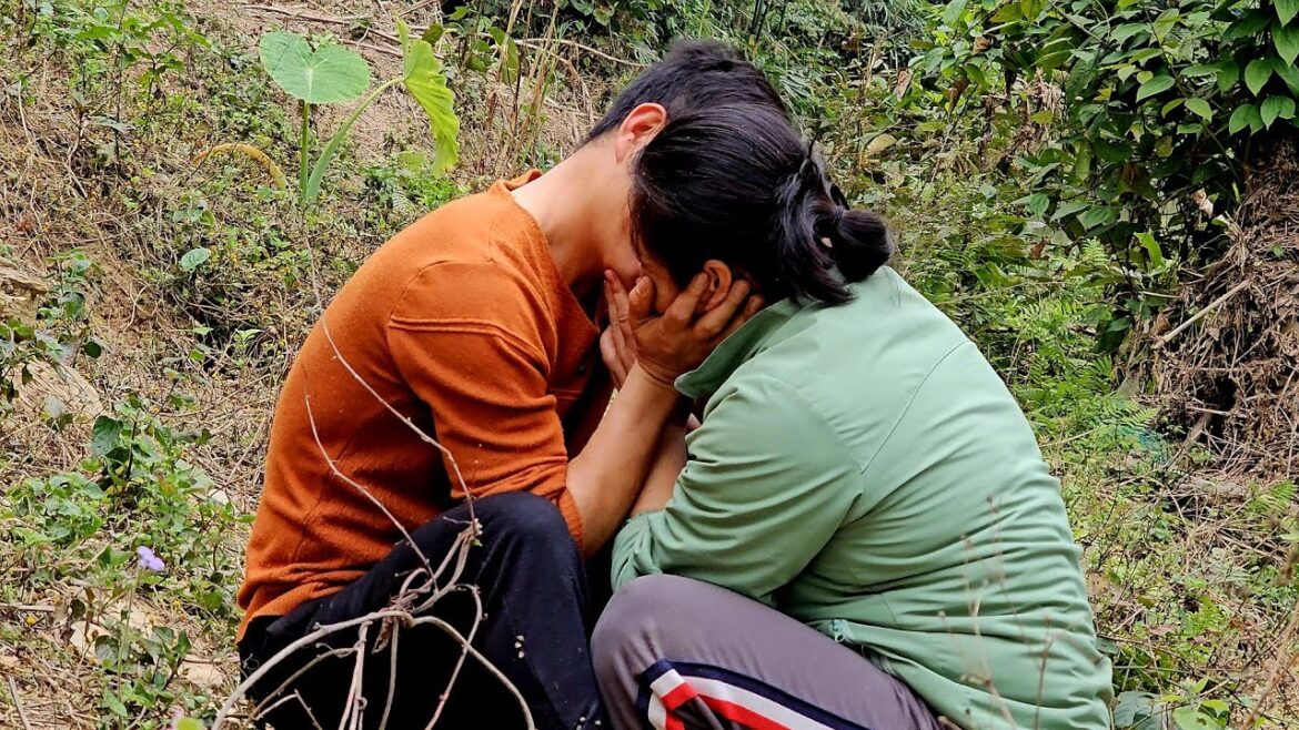 Passionate love at work. Preparing to do vegetable gardening.