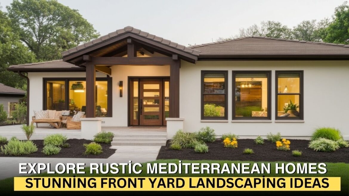 Explore Rustic Mediterranean Homes with Stunning Front Yard Landscaping Ideas