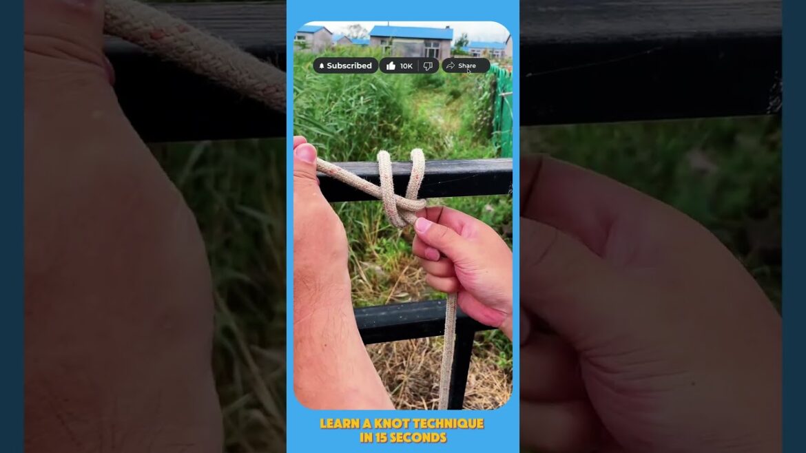 Quick Knot Hack: Learn in 30 Seconds!(2) #howto #knotskill #knottutorial #knottying Quick Knot Hack: Learn in 30 Seconds!(2) #howto #knotskill #knottutorial #knottying