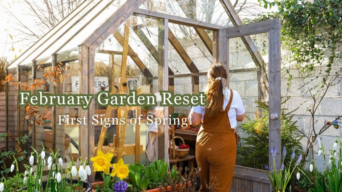 February Cottage Garden Reset 🌱 | Greenhouse Clean-Up & Garden Jobs 🌞