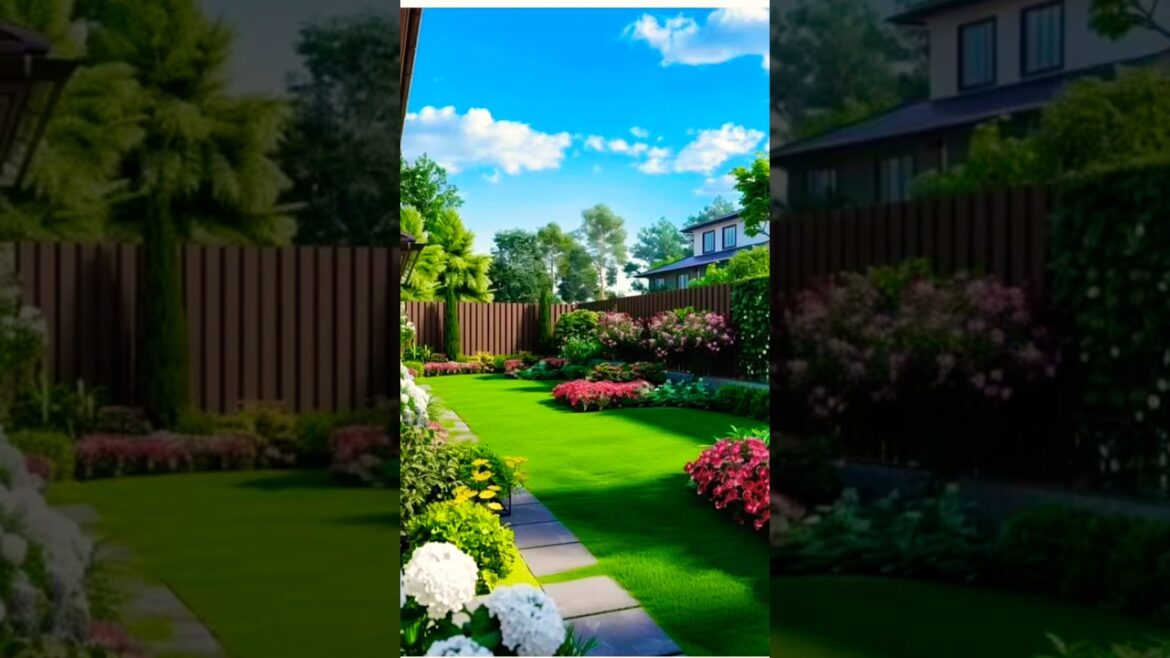 Stunning Garden design ideas 🌴🌱☘️🌈🌳😊 #gardendesign #gardenideas #shorts