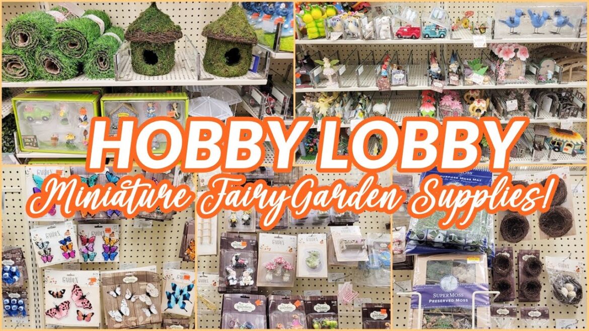 HOBBY LOBBY MINIATURE FAIRY GARDEN SUPPLIES SHOP WITH ME