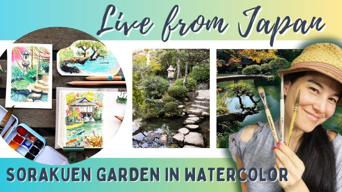 Step by Step JAPANESE GARDEN in WATERCOLOR / Live tutorial with Keiko /The Aloha Studios Step by Step JAPANESE GARDEN in WATERCOLOR / Live tutorial with Keiko /The Aloha Studios