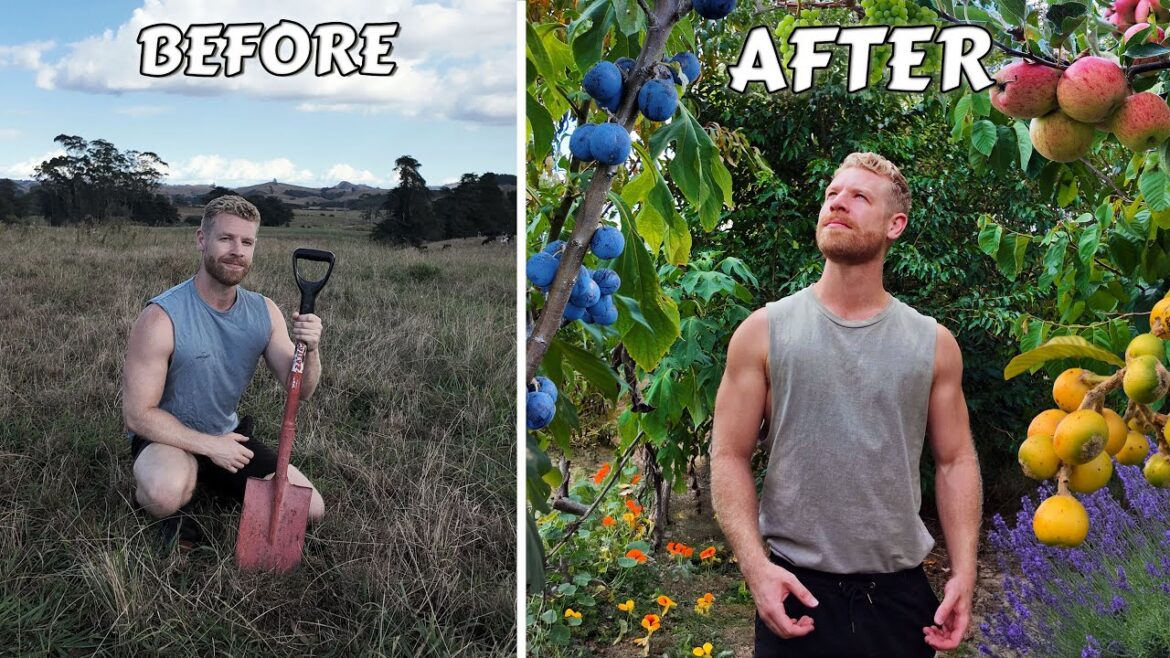 I Turned My Backyard Into An EDIBLE Paradise! 🍇🍈🍎🌿