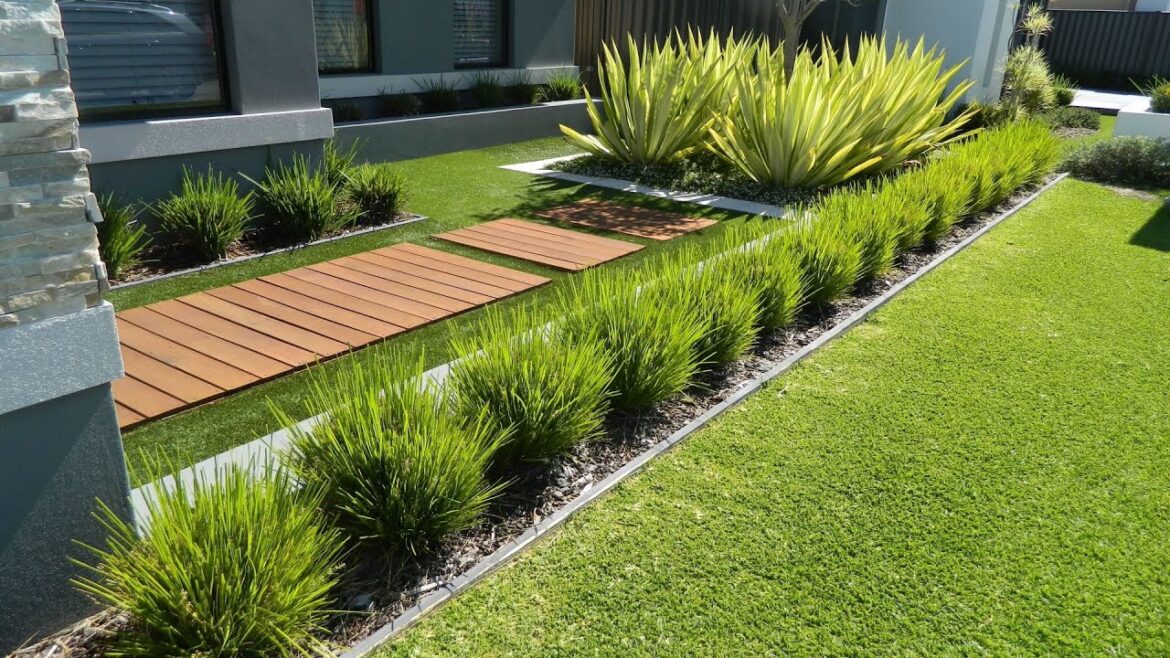 FRONT YARD LAWN GARDEN DESIGN IDEAS | BEST FRONTYARD LANDSCAPING FOR REFRESHING OUTDOOR SPACE