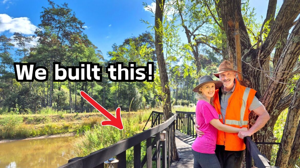 We built a DIY Bridge and Lake: creating a garden wetland habitat for native Tasmanian wildlife.