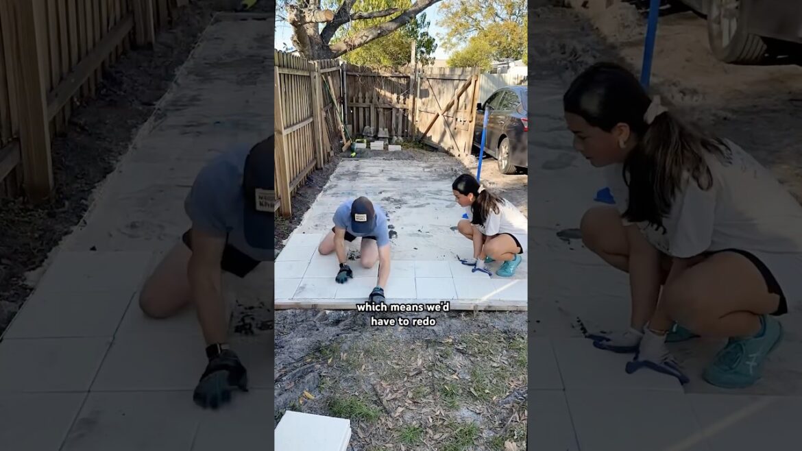 laying a foundation for a new structure in our yard #DIYBackyard