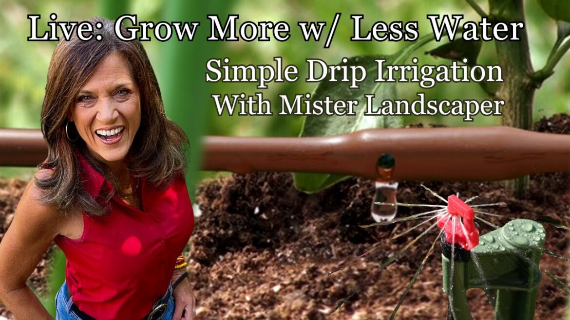 LIVE: Grow More with Less Water: Drip Irrigation Made Simple with Mister Landscaper