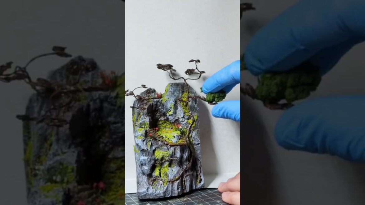 Japanese garden diorama #japan #japanese #diorama #tree #leaf #japanesegarden #izloelab