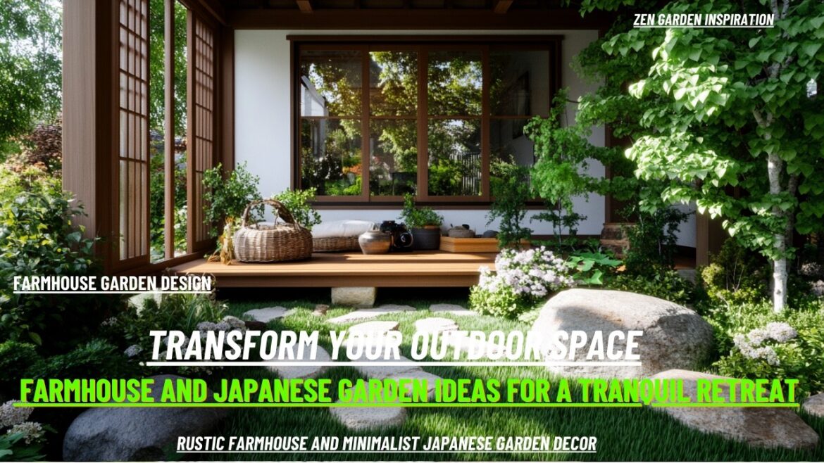 How to Create a Chic and Elegant Farmhouse-Japanese Garden: Design Tips & Inspiration