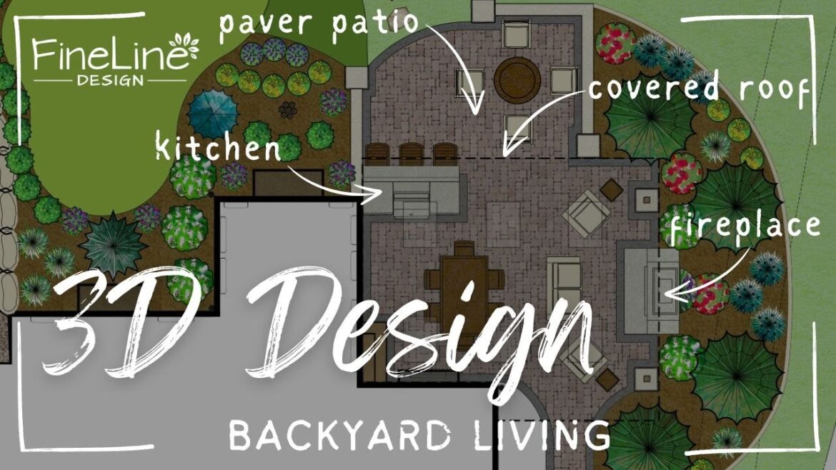 Covered Patio with Fireplace Focal Point 3D Covered Patio with Fireplace Focal Point 3D