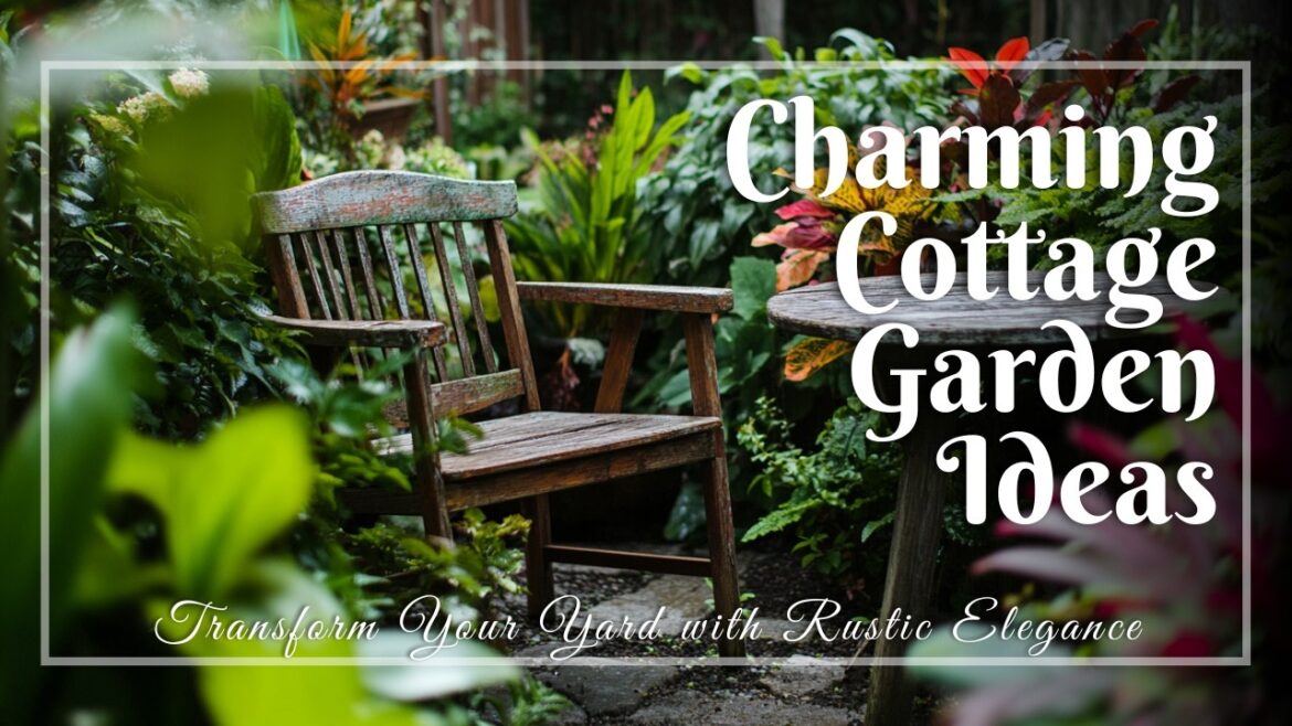 Charming Cottage Garden Ideas for Small Spaces: Transform Your Yard with Rustic Elegance