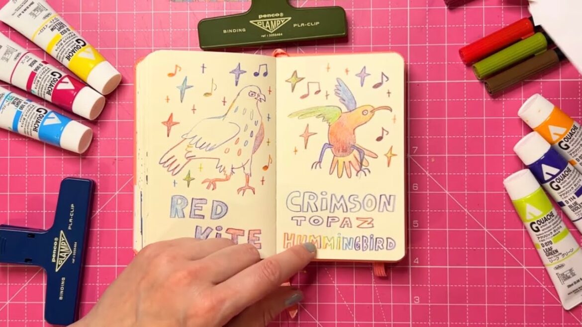 Art Growth In a Low Pressure Sketchbook – Flick Through – Mixed Media Art Growth In a Low Pressure Sketchbook - Flick Through - Mixed Media