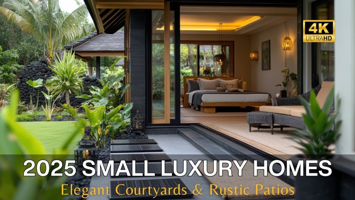 2025 Small Luxury Homes: Elegant Courtyards, Rustic Patios & Sustainable Garden Retreats