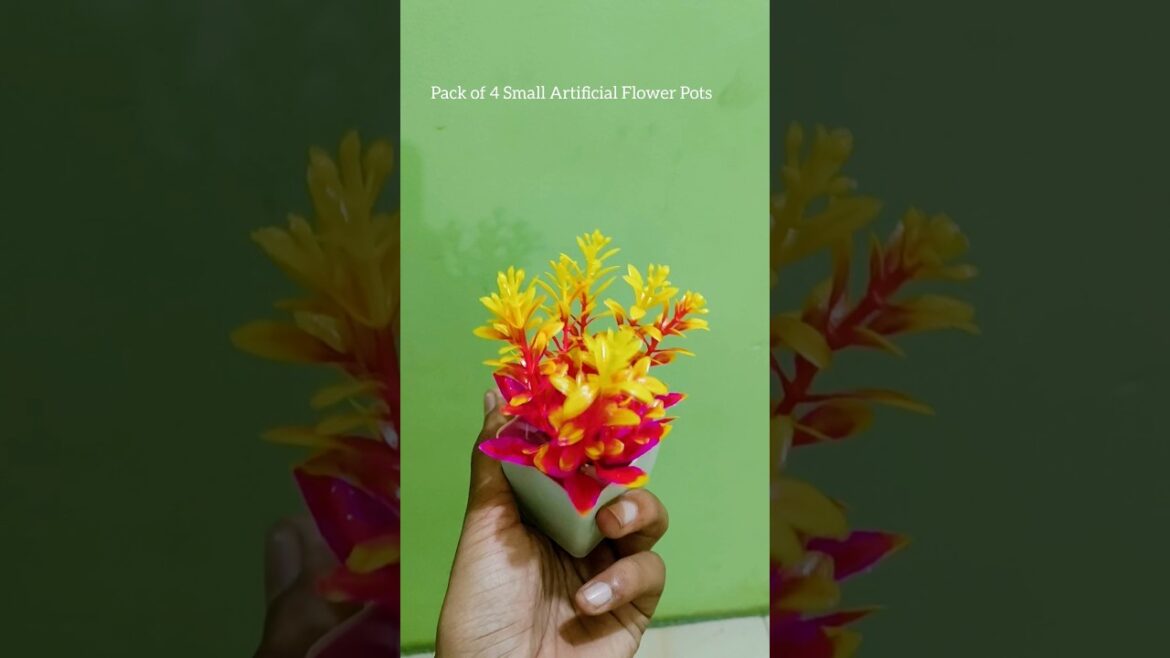 Pack of 4 Small Artificial Flower Pots – 13×5 cm, 350g – Home & Office Decor.. #flowers #homedecor Pack of 4 Small Artificial Flower Pots - 13x5 cm, 350g - Home & Office Decor.. #flowers #homedecor