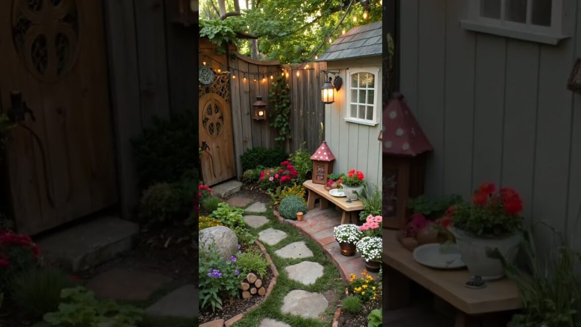 Outdoor Aesthetic garden ideas 🏘️🏕️🐦🌳🌿🌷 #shorts