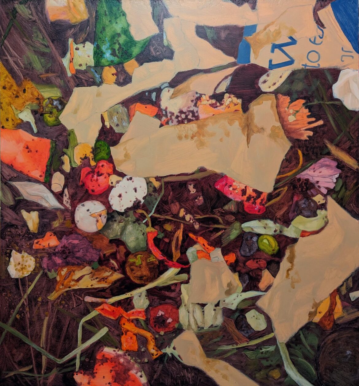 My oil painting of compost