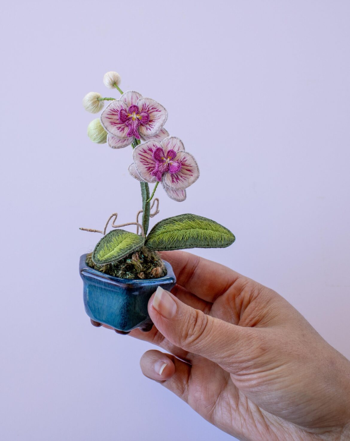 Are embroidered orchids allowed here?