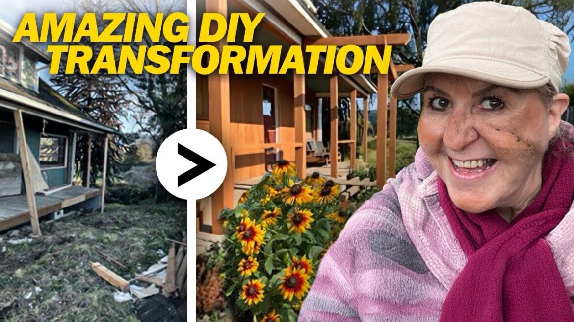 WOW! This Farmhouse Porch Garden Transformation is UNREAL!