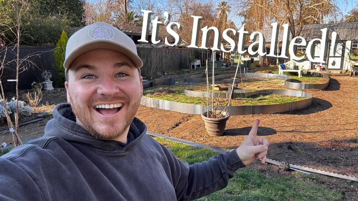 We FINALLY Finished the Metal Edging! 😱 HUGE Garden Progress || Visit Our Garden