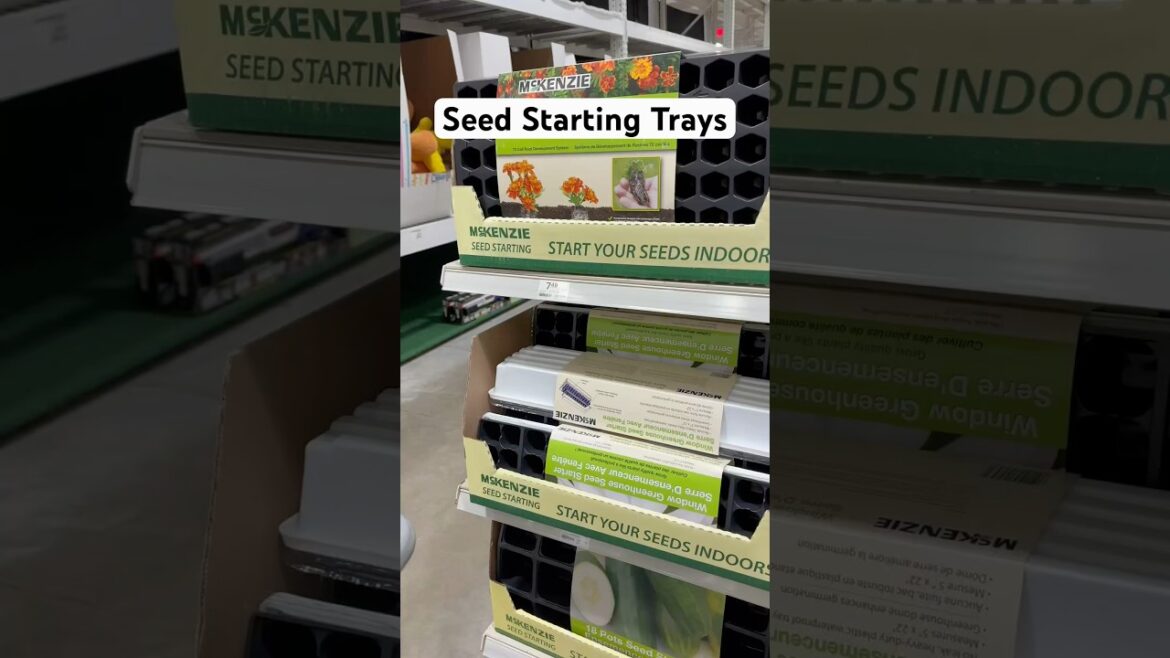Seed Starting Trays at Menards. #seedstarting #vegetablegardening #gardening