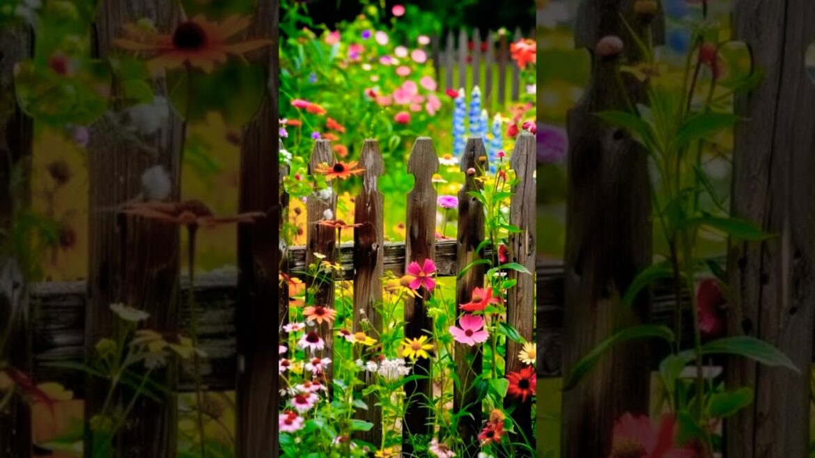 Floral Wonderland 🏘️🦋🌼🪑🌲🐾🌺💕 #shorts