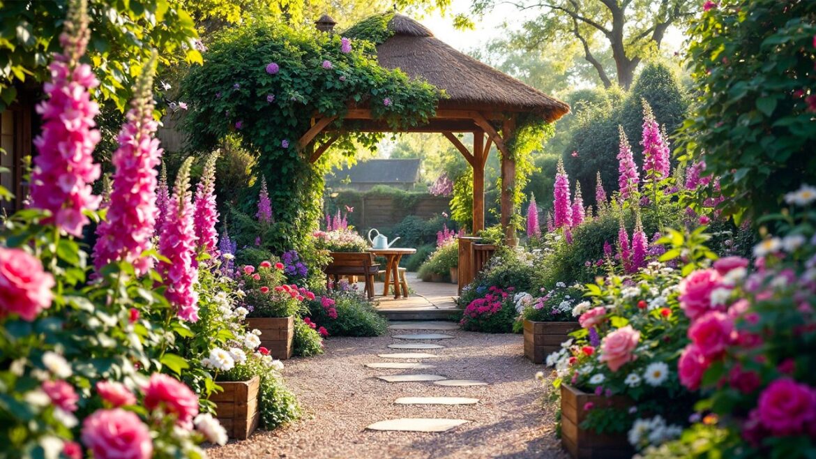 Great backyard landscape design ideas with beautiful plants for home garden