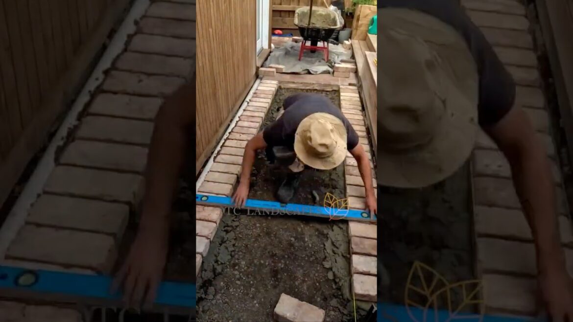 small brick patio  #brickpaving #backyarddesign #backyardpatio